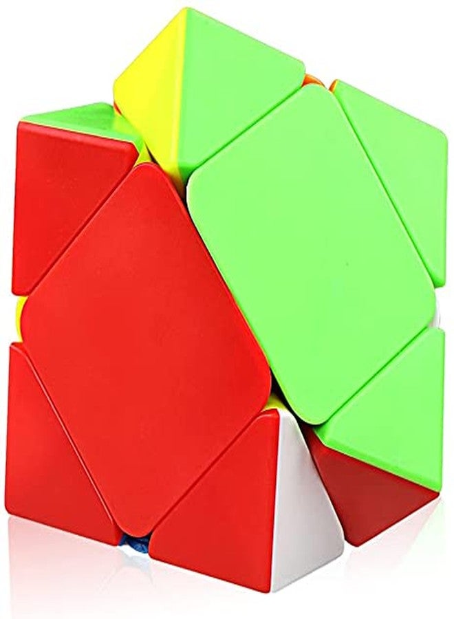 مكعب سحري فضي لاصق من أوثفورت 3x3x3 ومكعب سحري بدون ملصقات من سكيوب، ألعاب ألغاز للأطفال، عبوة من قطعتين (قطعتين) - Image 4